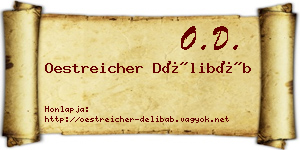 Oestreicher Délibáb névjegykártya